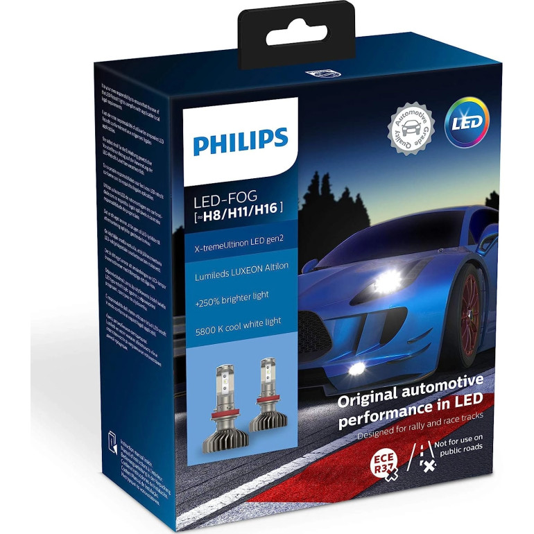 FOG LED X-treme Ultinon gen2 H8 H11 H16 5800K 6016731 FOG LED X-treme Ultinon gen2 H8 H11 H16 5800K 6016731
