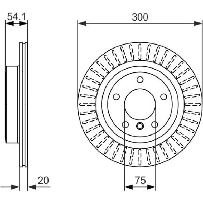 Bosch Automotive Bremsscheibe 0986479775 Bosch Automotive Bremsscheibe 0986479775