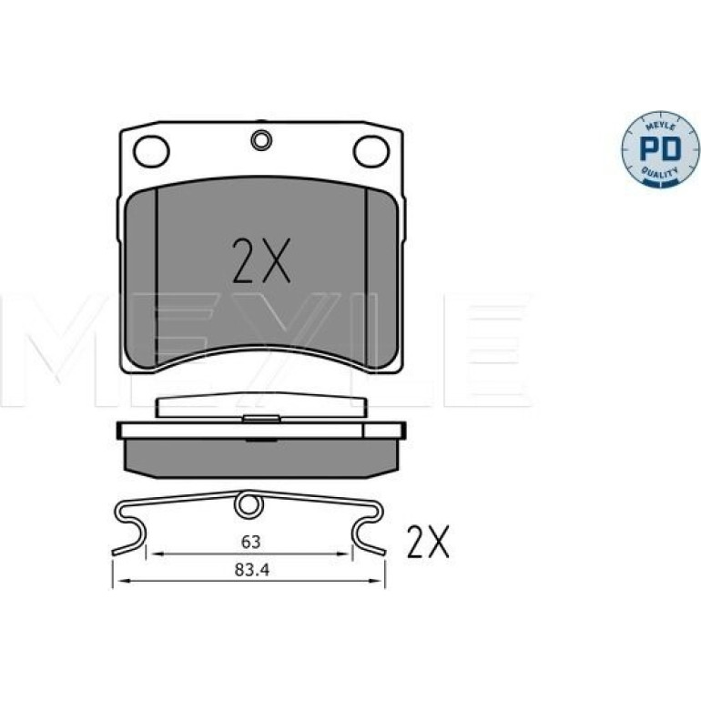 Bremsklötze VA Platinum 025 216 3517/PD Bremsklötze VA Platinum 025 216 3517/PD