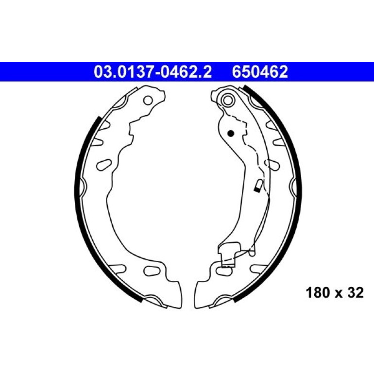 Bremsbackensatz 03.0137-0462.2 Bremsbackensatz 03.0137-0462.2