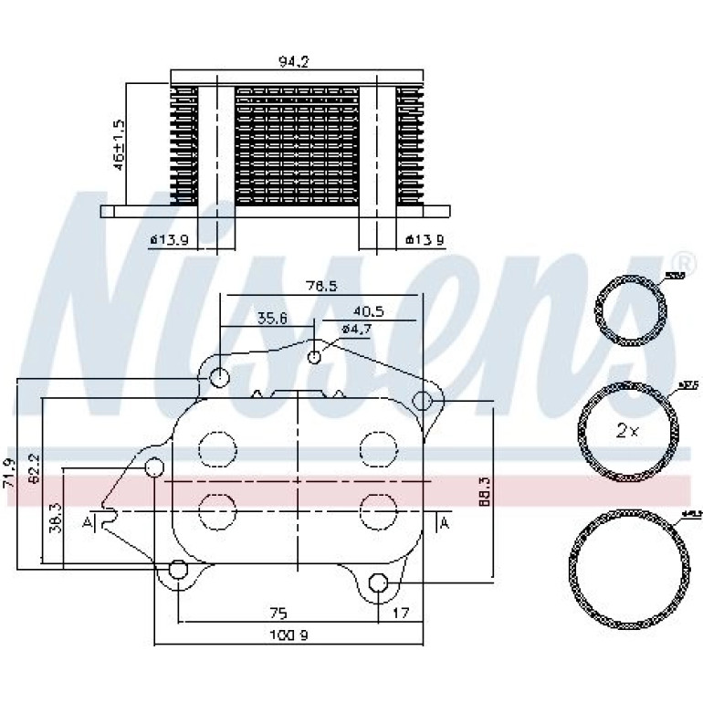 Ölkühler PKW 90717 Ölkühler PKW 90717
