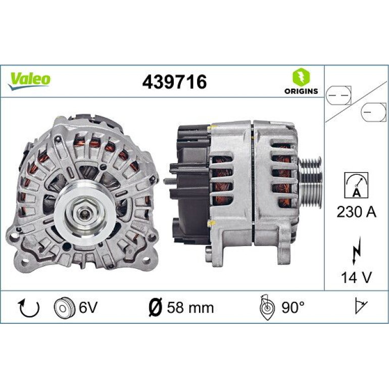 VALEO Generator 439716 VALEO Generator 439716