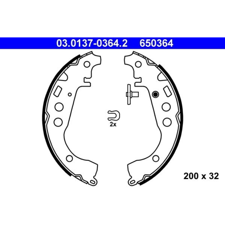 Bremsbackensatz 03.0137-0364.2 Bremsbackensatz 03.0137-0364.2