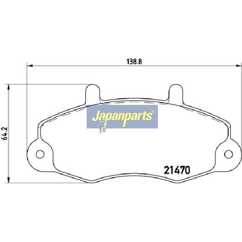 Japanparts Bremsbeläge PA-0321AF Japanparts Bremsbeläge PA-0321AF