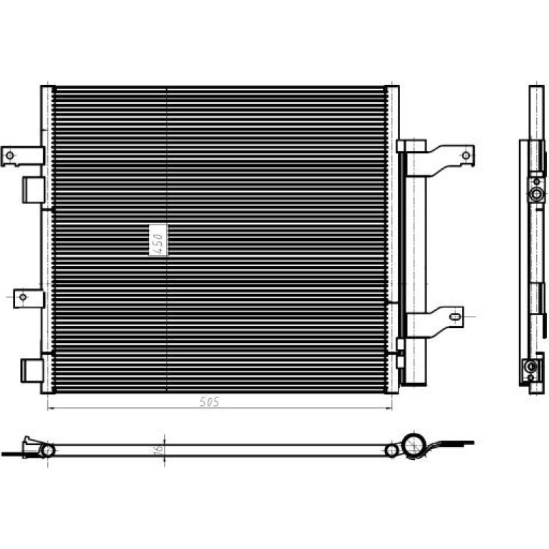 NRF Kondensator, Klimaanlage 350388 NRF Kondensator, Klimaanlage 350388