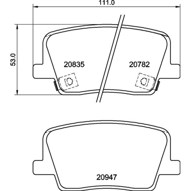 BREMBO Bremsklötze HA P 77 003