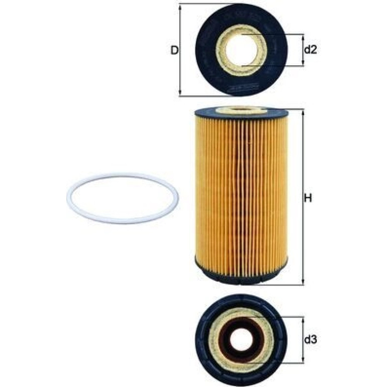 MAHLE Ölfilter OX 557D