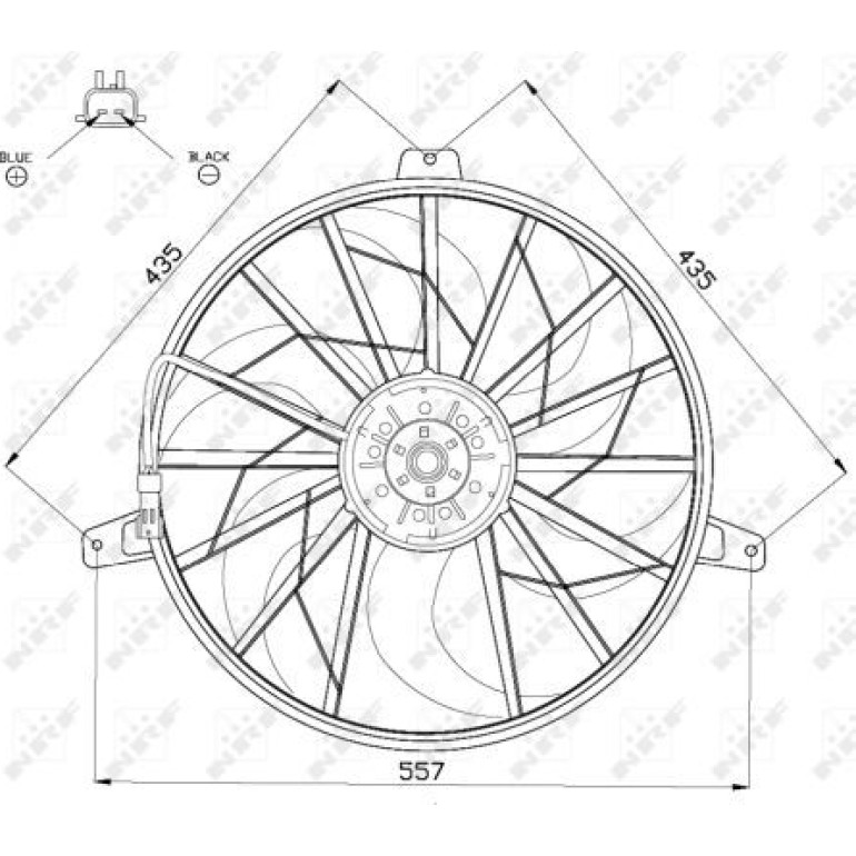 Lüfter Motorkühlung 47524 Lüfter Motorkühlung 47524