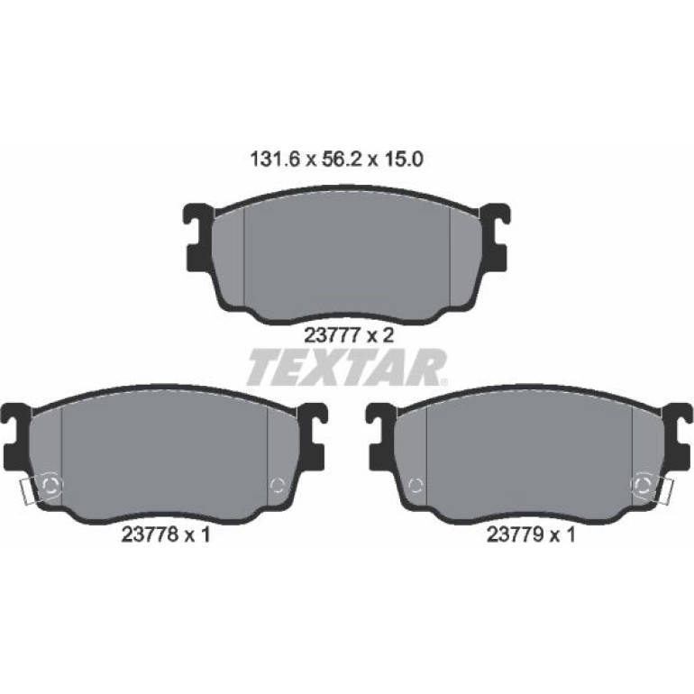 Bremsbelagsatz Mazda P. Premacy/626 Combi 98 2377701