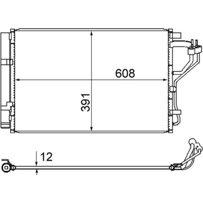 Kondensator, Klimaanlage AC 867 000S Kondensator, Klimaanlage AC 867 000S