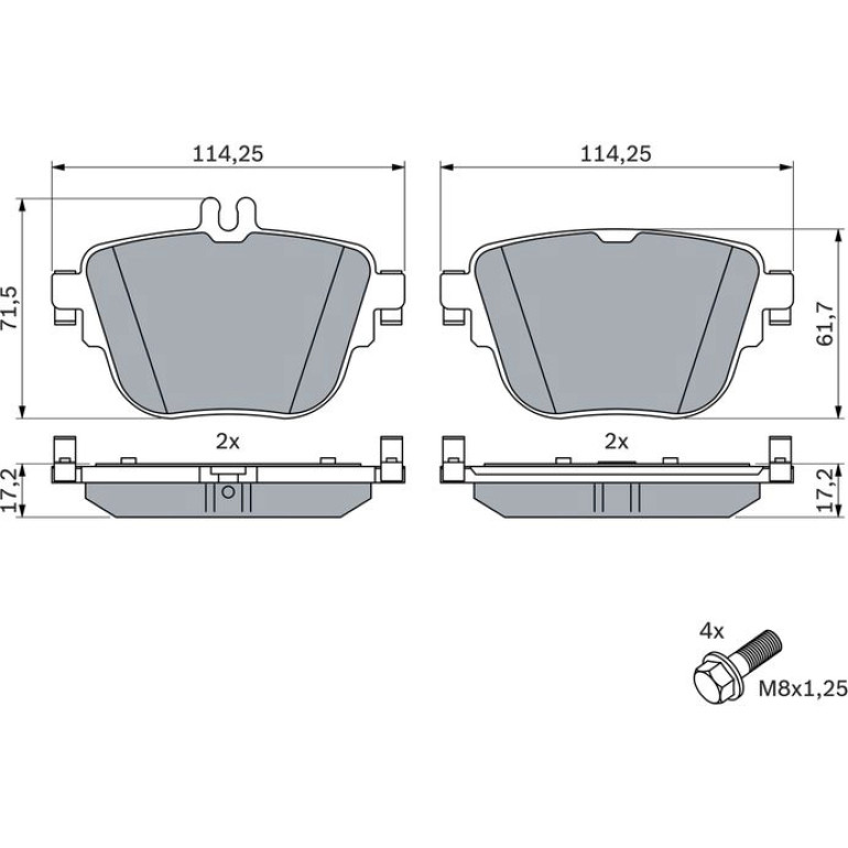 Bremsbelag 0 986 424 859 Bremsbelag 0 986 424 859
