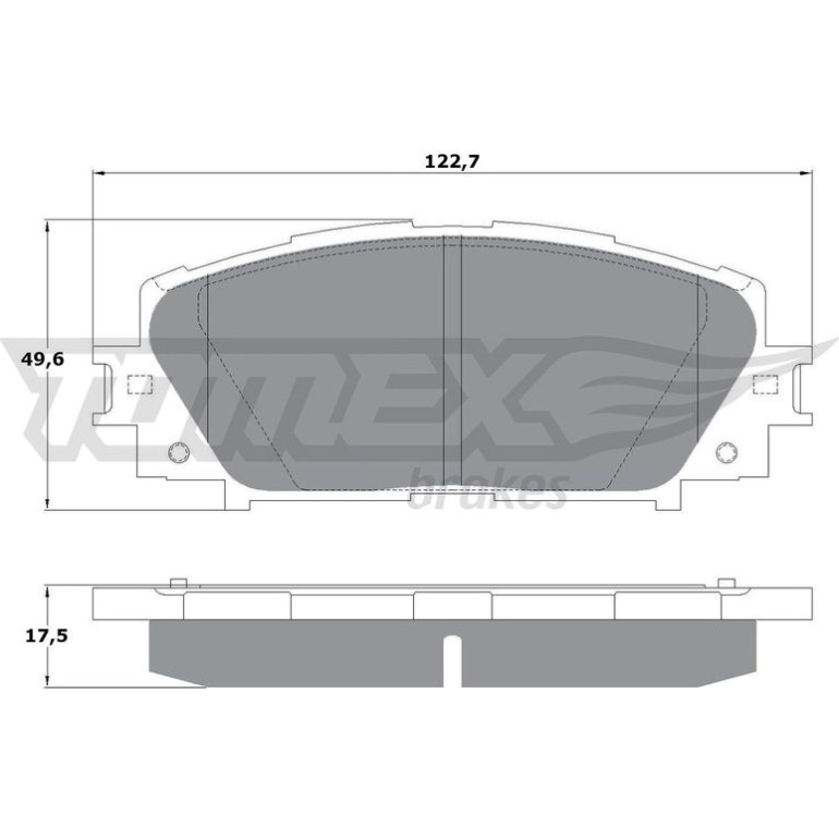 TOMEX brakes Bremsbelagsatz, Scheibenbremse TX 16-09 TOMEX brakes Bremsbelagsatz, Scheibenbremse TX 16-09