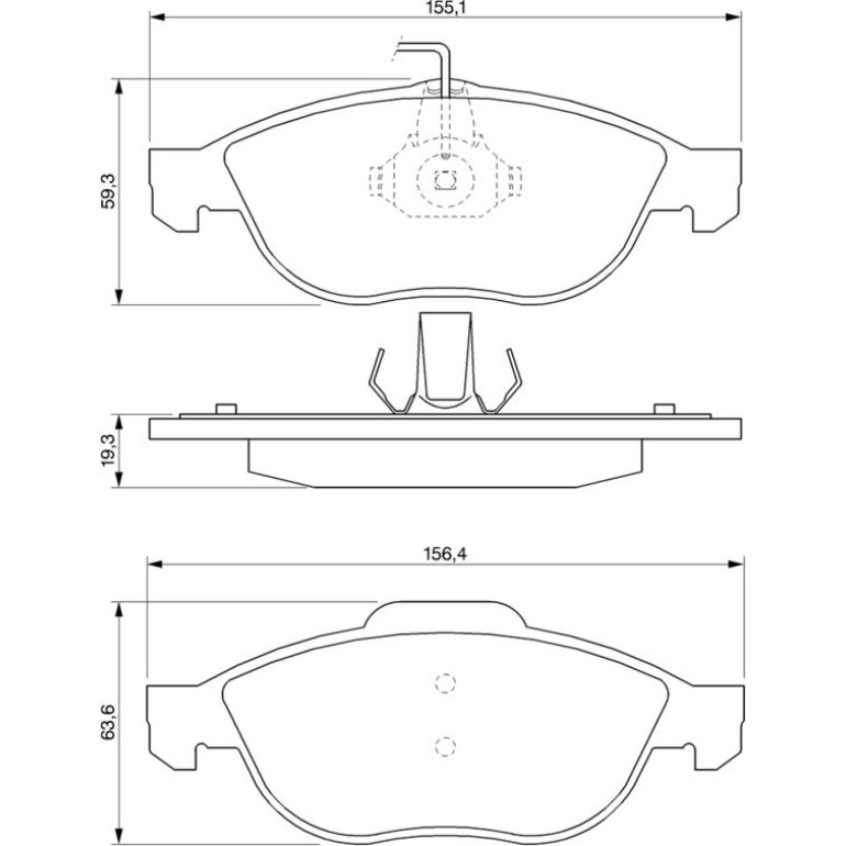 Bosch Bremsbelagsatz 0 986 424 507 Bosch Bremsbelagsatz 0 986 424 507
