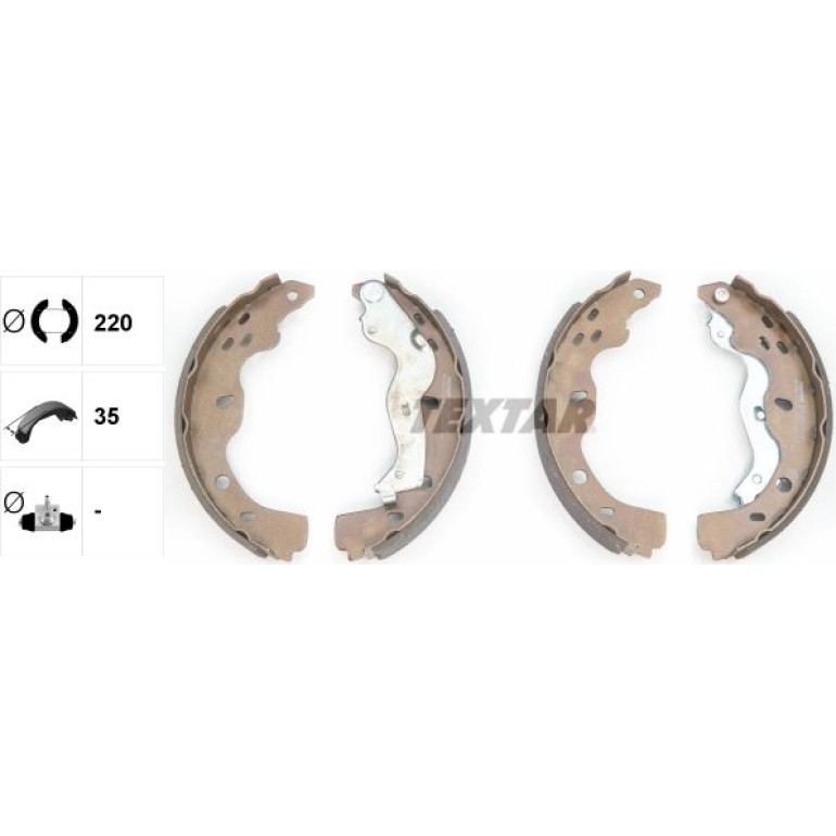 Bremsbacken Fiat Sedici/Suzuki Sx4 06 91067500 Bremsbacken Fiat Sedici/Suzuki Sx4 06 91067500
