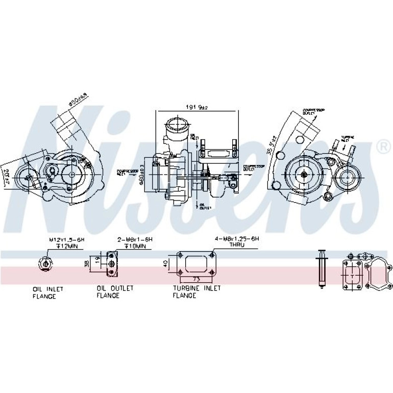 NISSENS Turbolader 93252