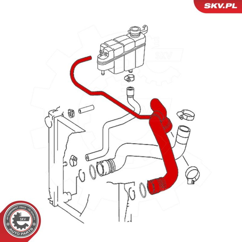 ESEN SKV Kühlerschlauch 43SKV729 ESEN SKV Kühlerschlauch 43SKV729
