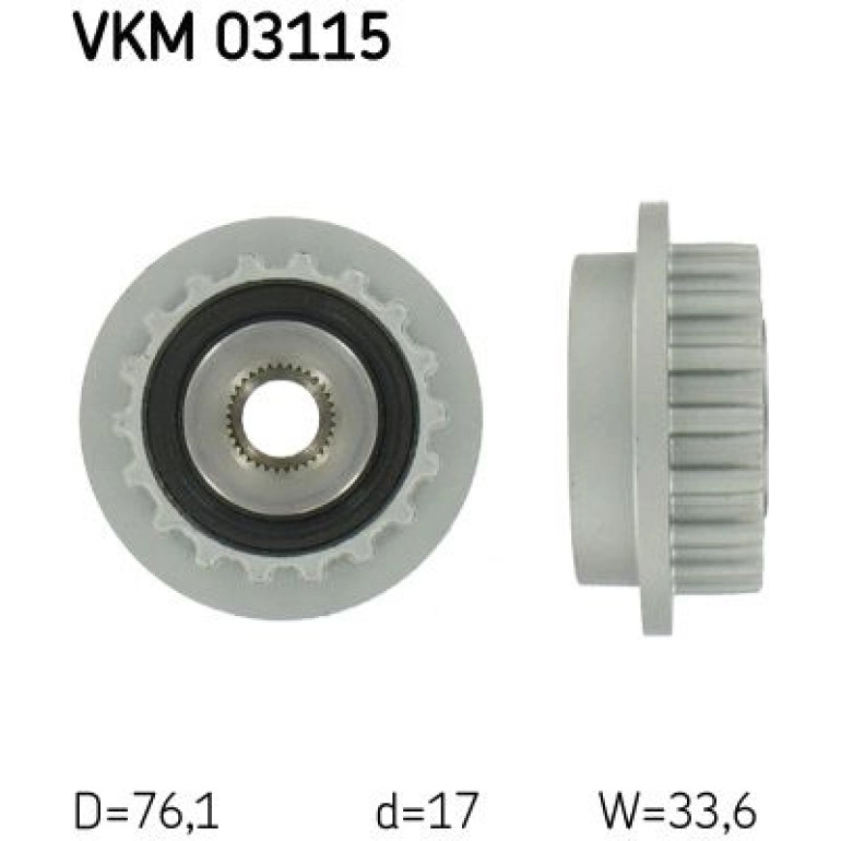 SKF Generatorfreilauf VKM 03115