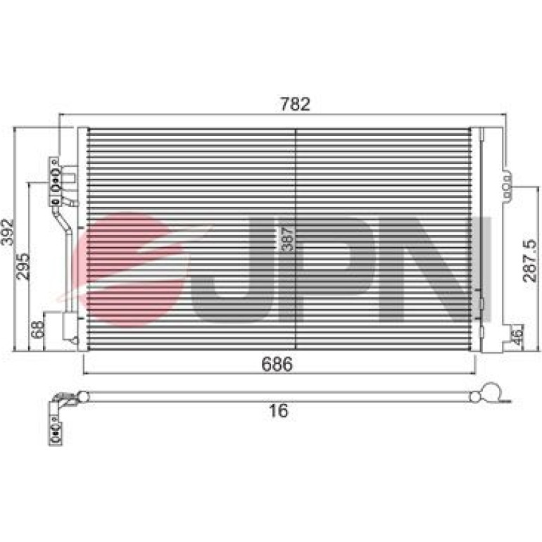 JPN Kondensator, Klimaanlage 60C9104-JPN JPN Kondensator, Klimaanlage 60C9104-JPN
