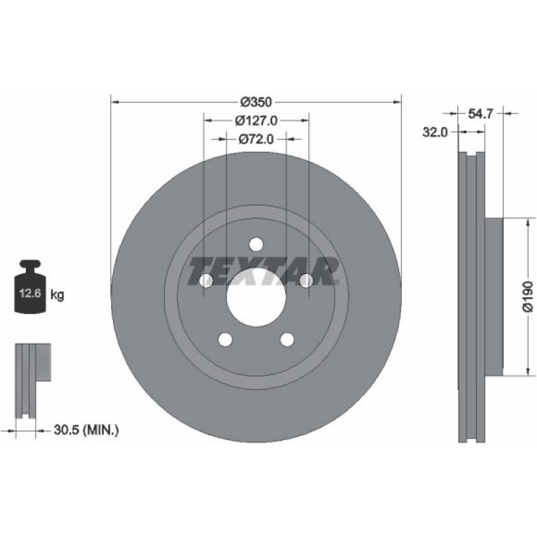 Bremsscheibe Jeep P. Grand Cherokee 3.6-5.7 V8 4X4 10 92272205 Bremsscheibe Jeep P. Grand Cherokee 3.6-5.7 V8 4X4 10 92272205