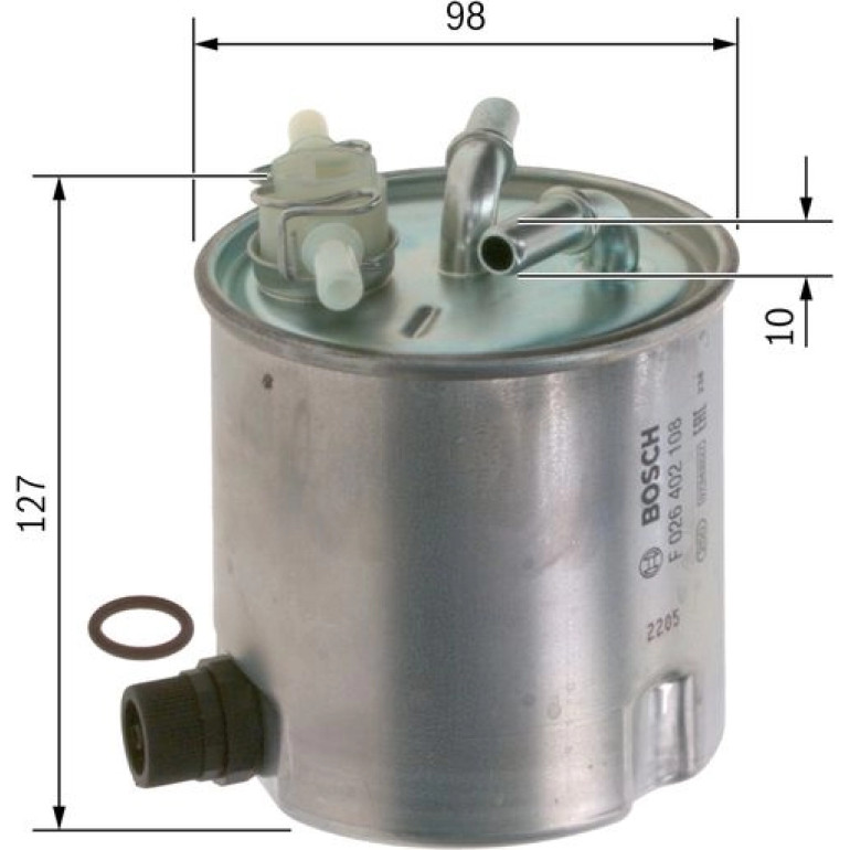 Kraftstofffilter F 026 402 108 Kraftstofffilter F 026 402 108