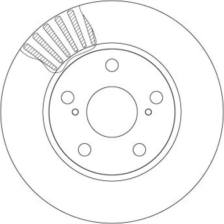 Bremsscheibe Toyota P. Auris DF4810 Bremsscheibe Toyota P. Auris DF4810