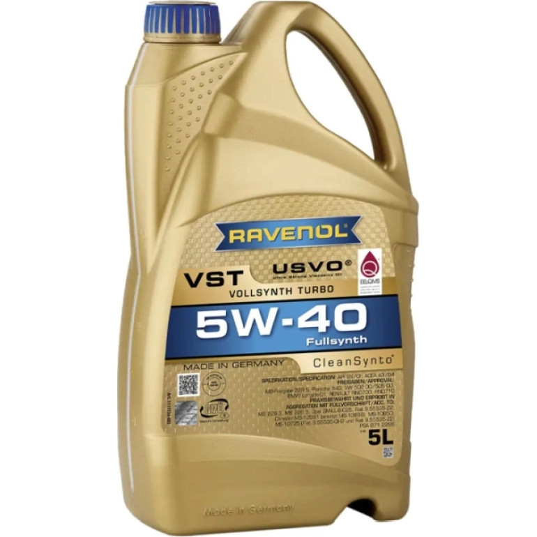 Ravenol VollSynth Turbo VST SAE 5W-40 Motoröl 5l 1111136-005-01-999 Ravenol VollSynth Turbo VST SAE 5W-40 Motoröl 5l 1111136-005-01-999