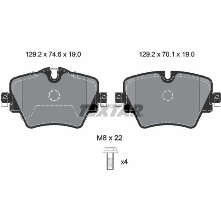 BREMSBELAGSATZ, SCHEIBENBREMSE 2561705 BREMSBELAGSATZ, SCHEIBENBREMSE 2561705