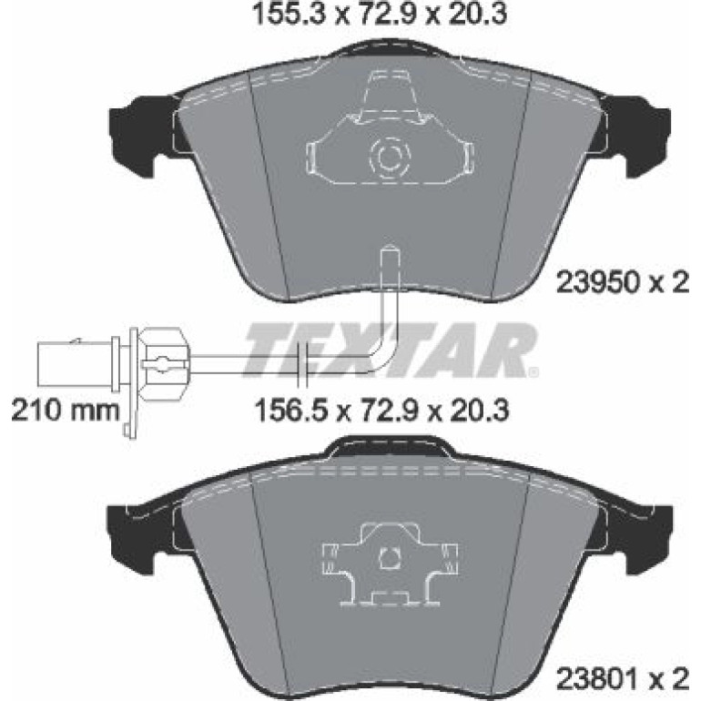 Bremsbelagsatz Vw S. A4/A6 04 2395001