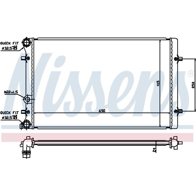 Wasserkühler PKW 652011 Wasserkühler PKW 652011