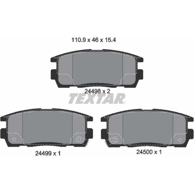 Bremsbelagsatz Opel T. Antara 2449801