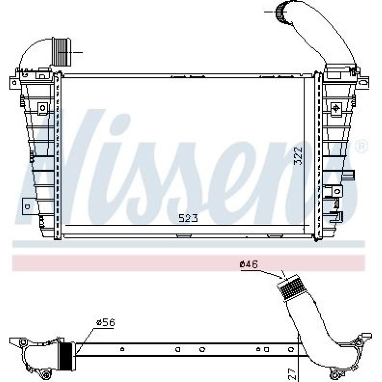 Ladeluftkühler PKW 96586