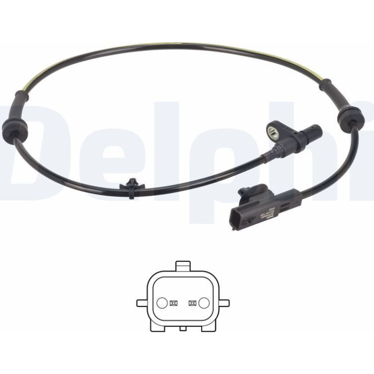 DELPHI Sensor, Raddrehzahl SS21257-12B1 DELPHI Sensor, Raddrehzahl SS21257-12B1