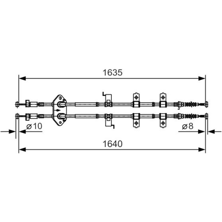 Handbremsseil 1987482054 Handbremsseil 1987482054