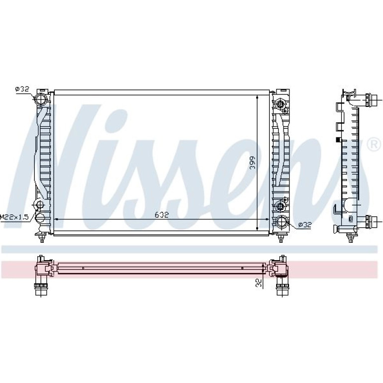 Wasserkühler PKW 60498
