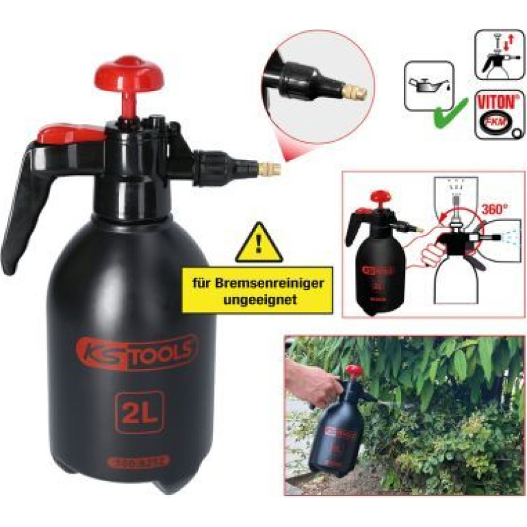 KS TOOLS Sprühgerät mit Druckpumpe, 2 l 150.8252