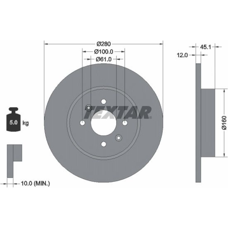 Bremsscheibe Renault T. Kangoo 00- 4X4 92181203 Bremsscheibe Renault T. Kangoo 00- 4X4 92181203