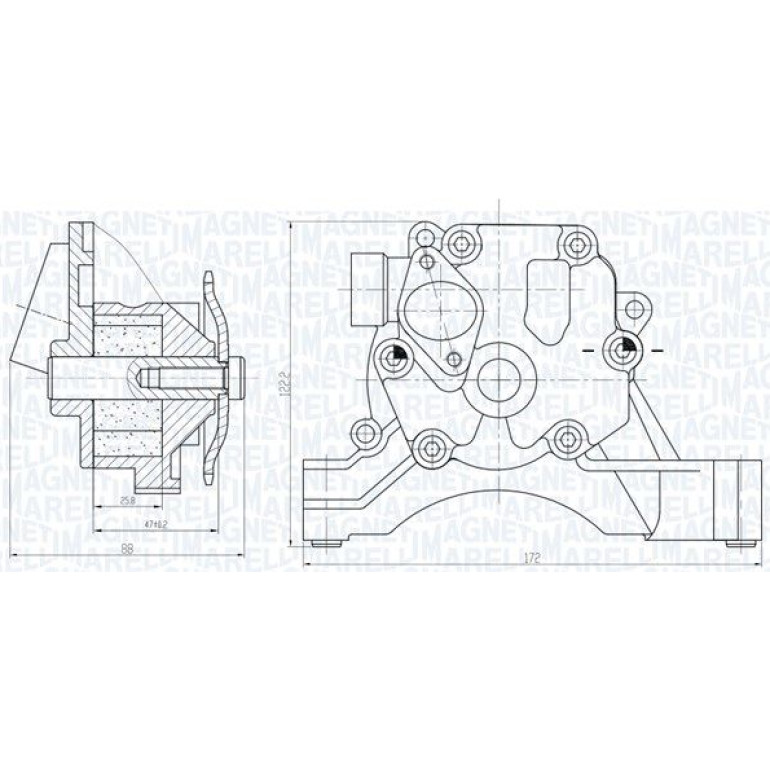 MAGNETI MARELLI Ölpumpe 351516000033 MAGNETI MARELLI Ölpumpe 351516000033