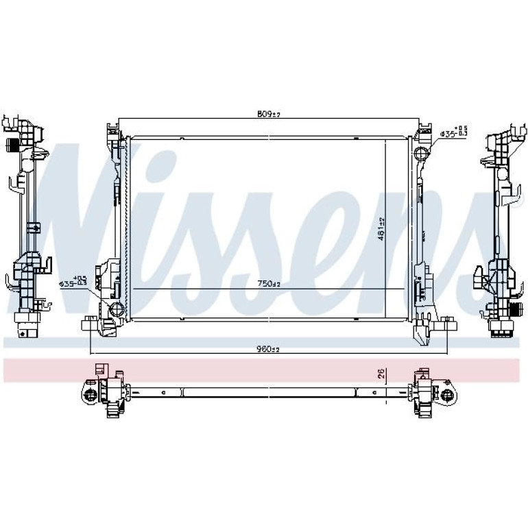 Wasserkühler PKW 686807 Wasserkühler PKW 686807