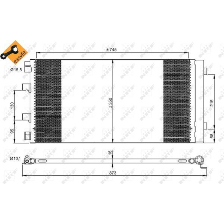 Kondensator, Klimaanlage 35972 Kondensator, Klimaanlage 35972