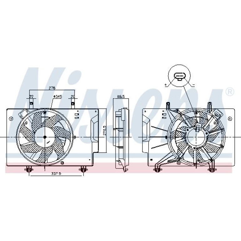 Kühlerlüfter PKW 85810