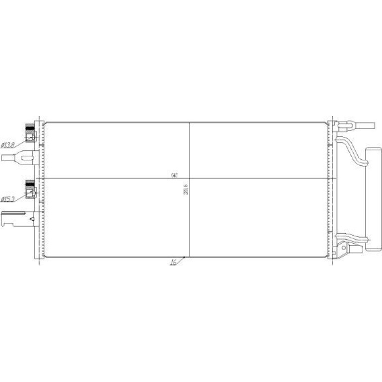 KONDENSATOR, KLIMAANLAGE NRF350475 KONDENSATOR, KLIMAANLAGE NRF350475