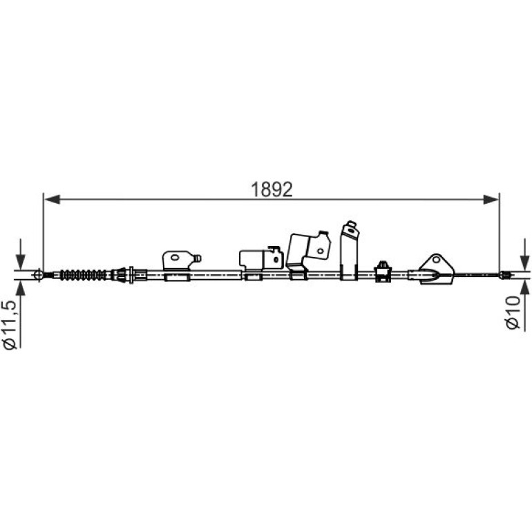 Handbremsseil li 1987482439 Handbremsseil li 1987482439
