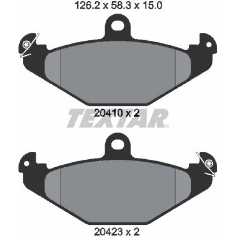 Bremsbelagsatz Renault T. Espace 96-/Laguna 93 2041001