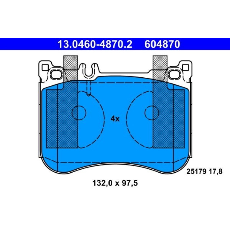 Bremsbelagsatz Db P. R231/W222 2.1-4.7 Amg 12 13.0460-4870.2 Bremsbelagsatz Db P. R231/W222 2.1-4.7 Amg 12 13.0460-4870.2