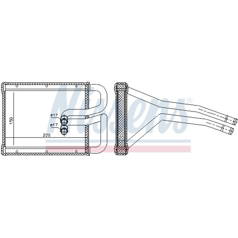 Heizkühler PKW 77642 Heizkühler PKW 77642