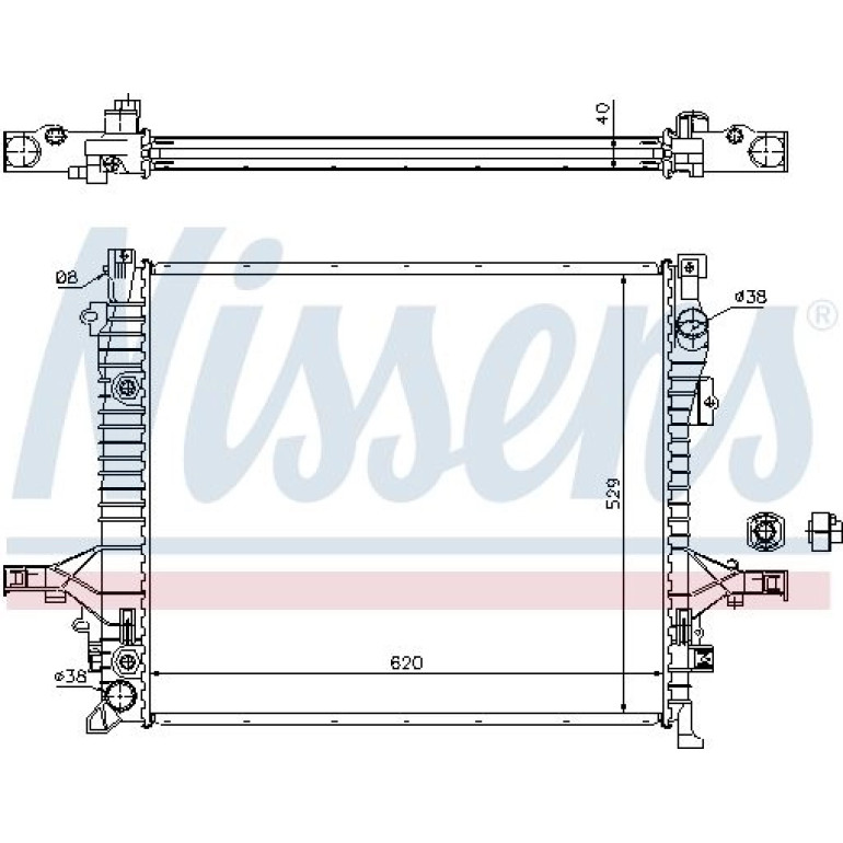 Wasserkühler PKW 65613A Wasserkühler PKW 65613A