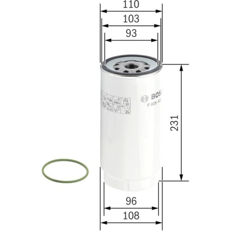 Bosch Kraftstofffilter F 026 402 038 Bosch Kraftstofffilter F 026 402 038