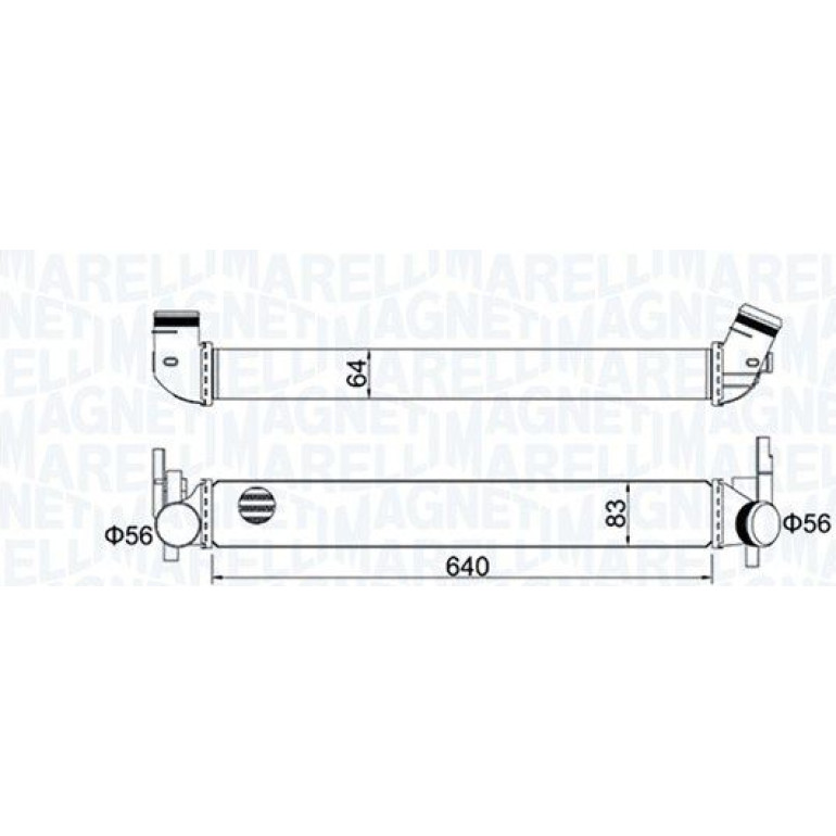 MAGNETI MARELLI Ladeluftkühler 351319204410 MAGNETI MARELLI Ladeluftkühler 351319204410
