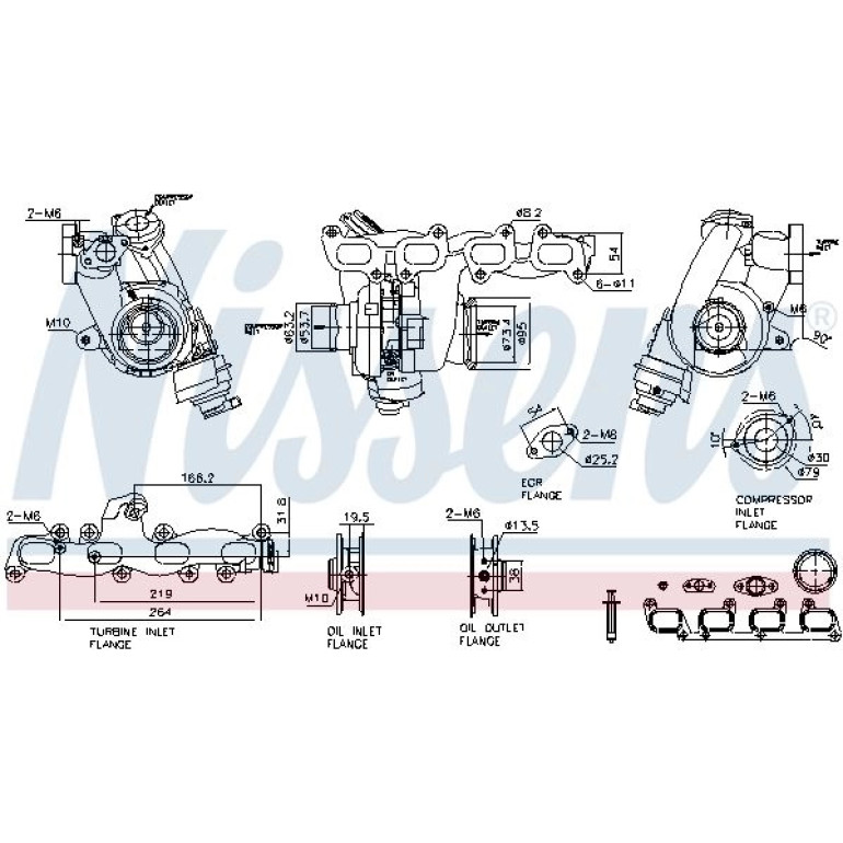NISSENS Turbolader 93515