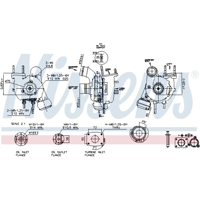 NISSENS Turbolader 93053 NISSENS Turbolader 93053